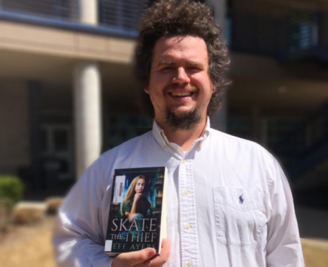 Jeff Ayers, English teacher, published his first novel, “Skate The Thief,” in June of last year. Students may visit the RHS library to check it out.  