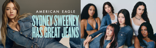 American Eagle campaign released on July 18 and GAP campaign released on August 19