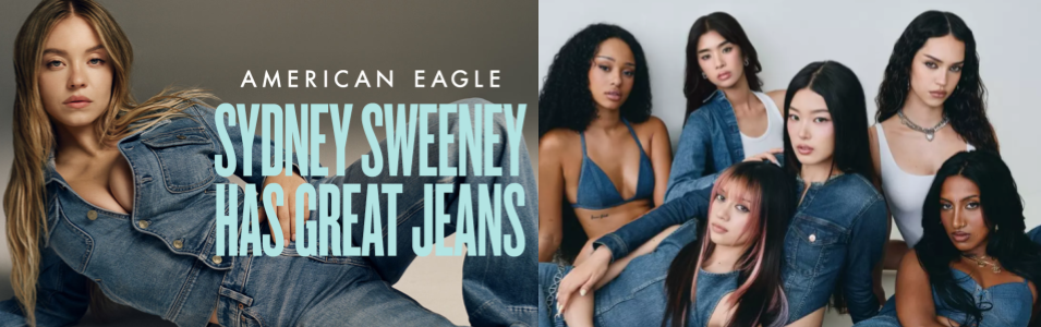 American Eagle campaign released on July 18 and GAP campaign released on August 19