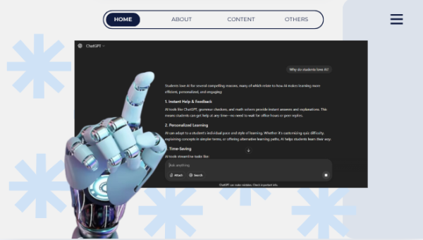 Design of robotic finger uses ChatGPT
