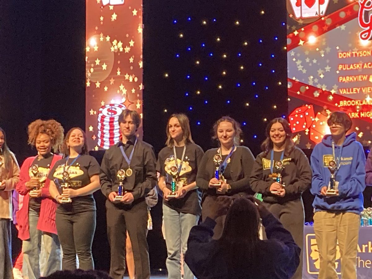 Thespian members receive awards at the 2025 Thespian Conference. Photo | Rory Younkin, 11.